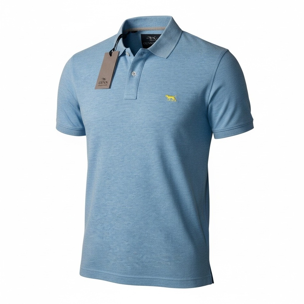 Rodd & Gunn Mens Gunn Polo Shirt Light Blue Australian Cotton Sports Fit, Size S